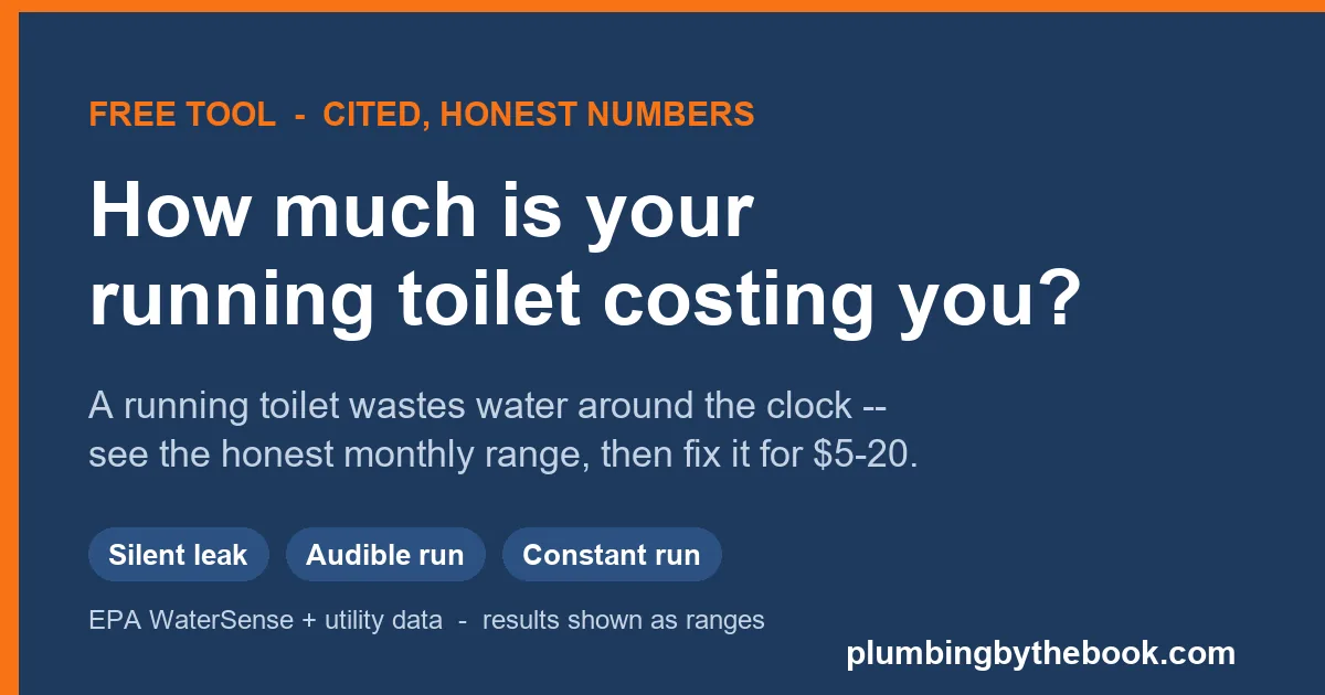 Running-Toilet Water-Waste Calculator -- a free tool